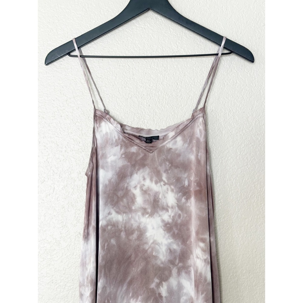 ATM Anthony Thomas Melillo 100% Silk Tie Dye Slip Mini Dress Mushroom Size S - Picture 3 of 8